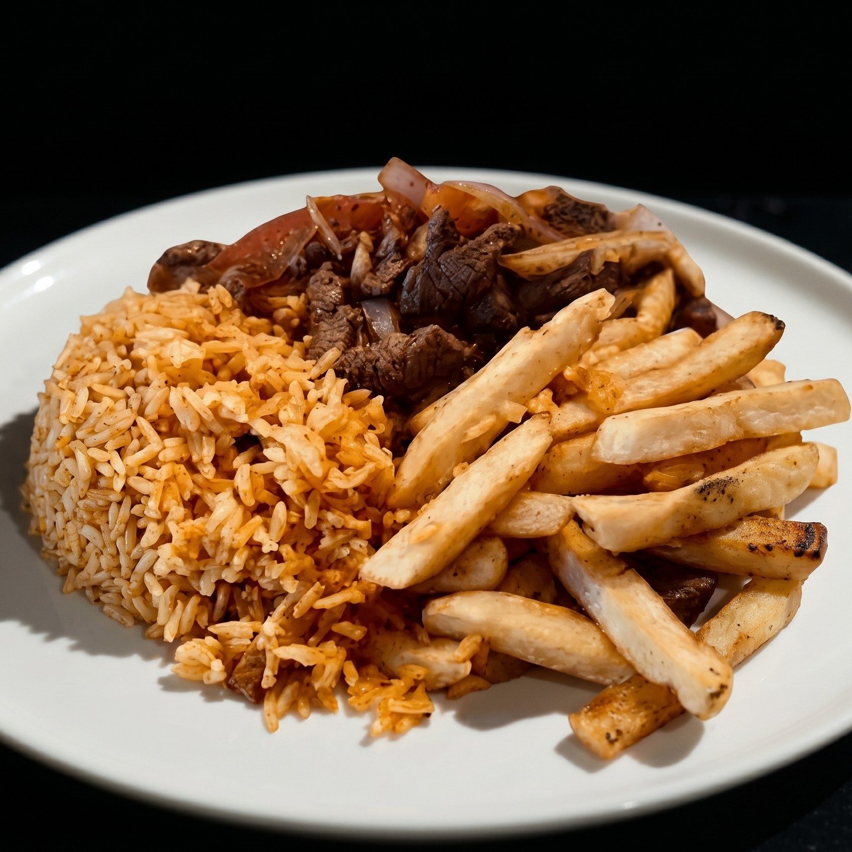 Steak Saltado.